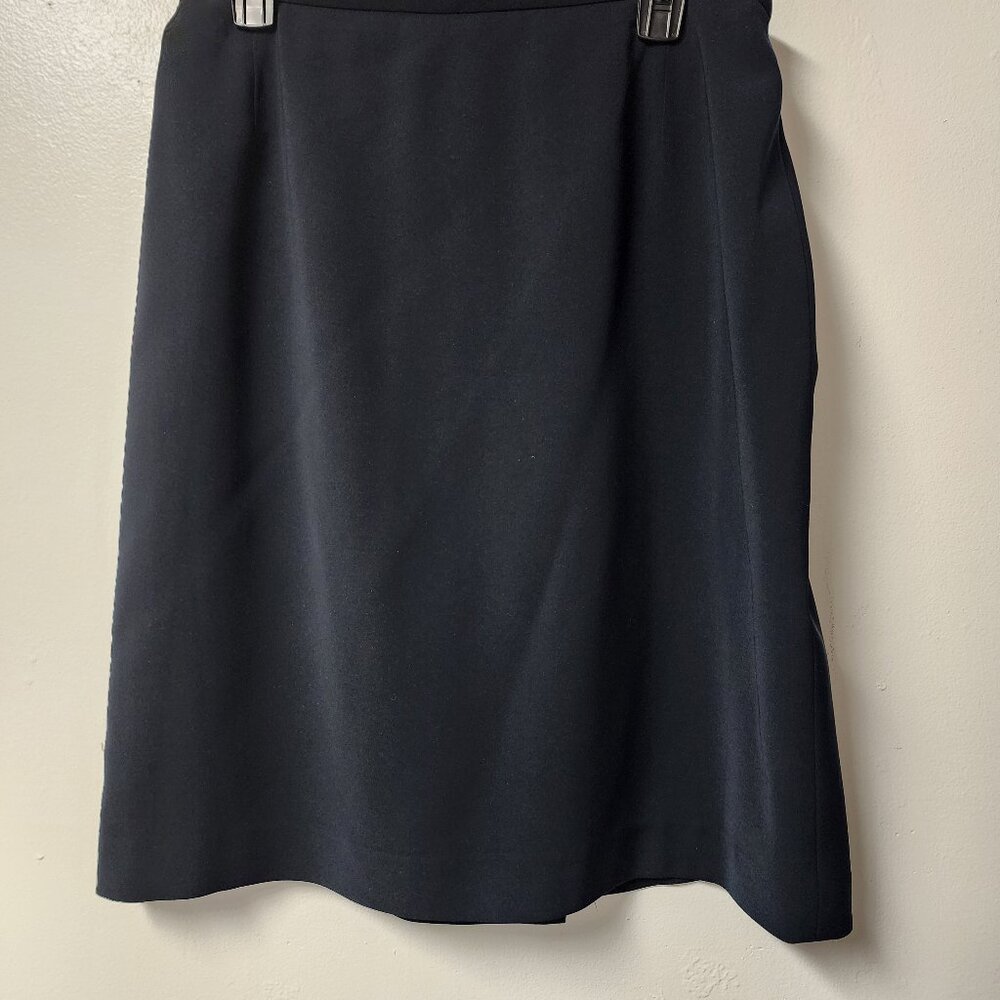 Kasper Women's 100 Polyester Black Career skirt back zipper Lined